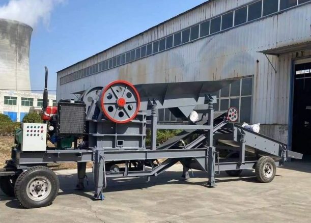 Nuevo producto 30 tph trailer planta de triturador